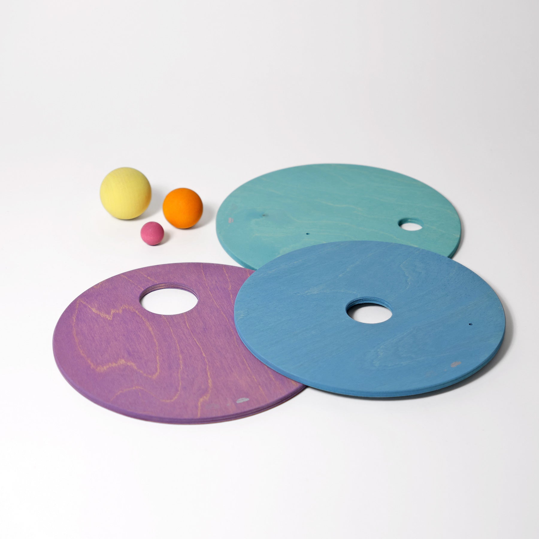 3 Kullerscheiben Cool Pastell