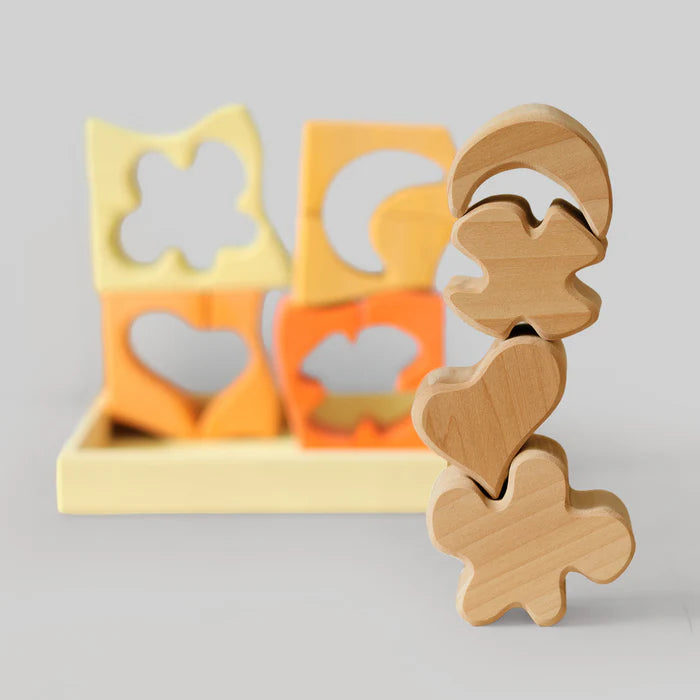 Bauspiel Symbole Gelb