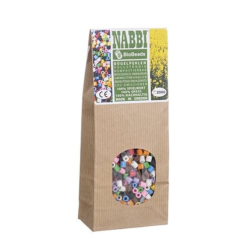 3016004 Nabbi Bio Bügelperlen 2000 Stück 10 Farben 1090003_A_1