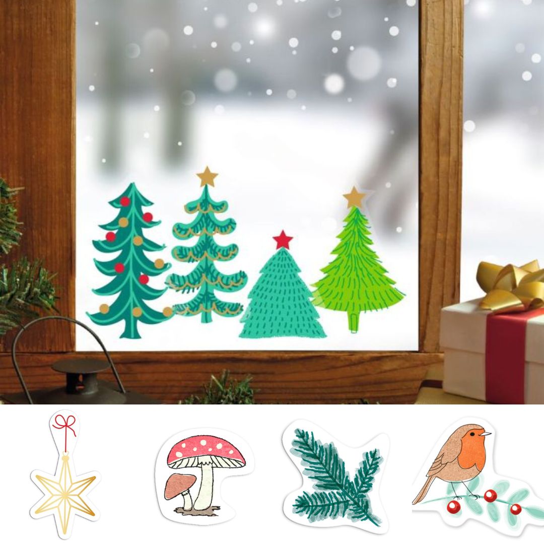 Fenstersticker-Buch Winterwunder