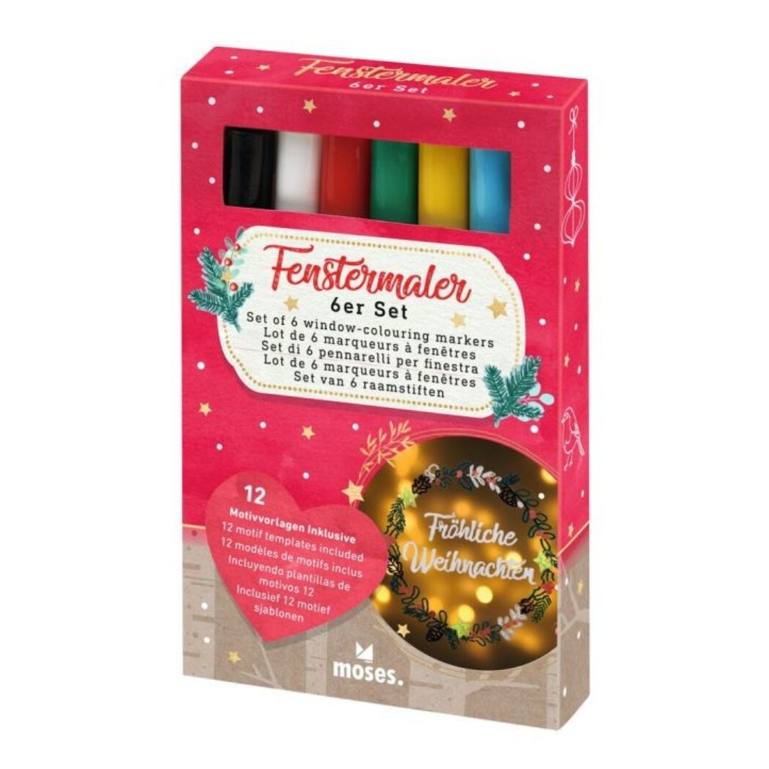Fenstermaler 6er Set Winterwunder