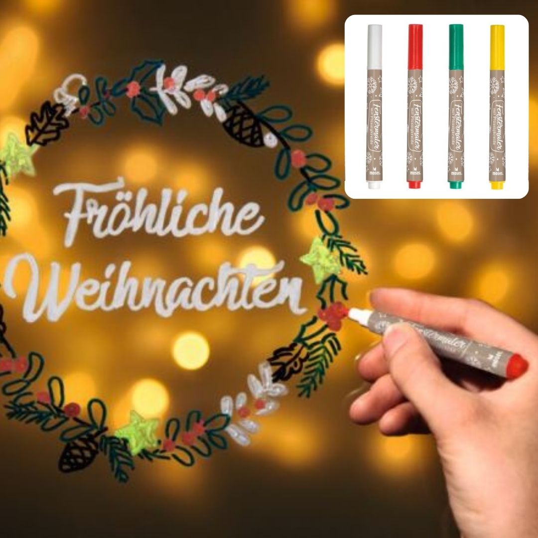 Fenstermaler 6er Set Winterwunder
