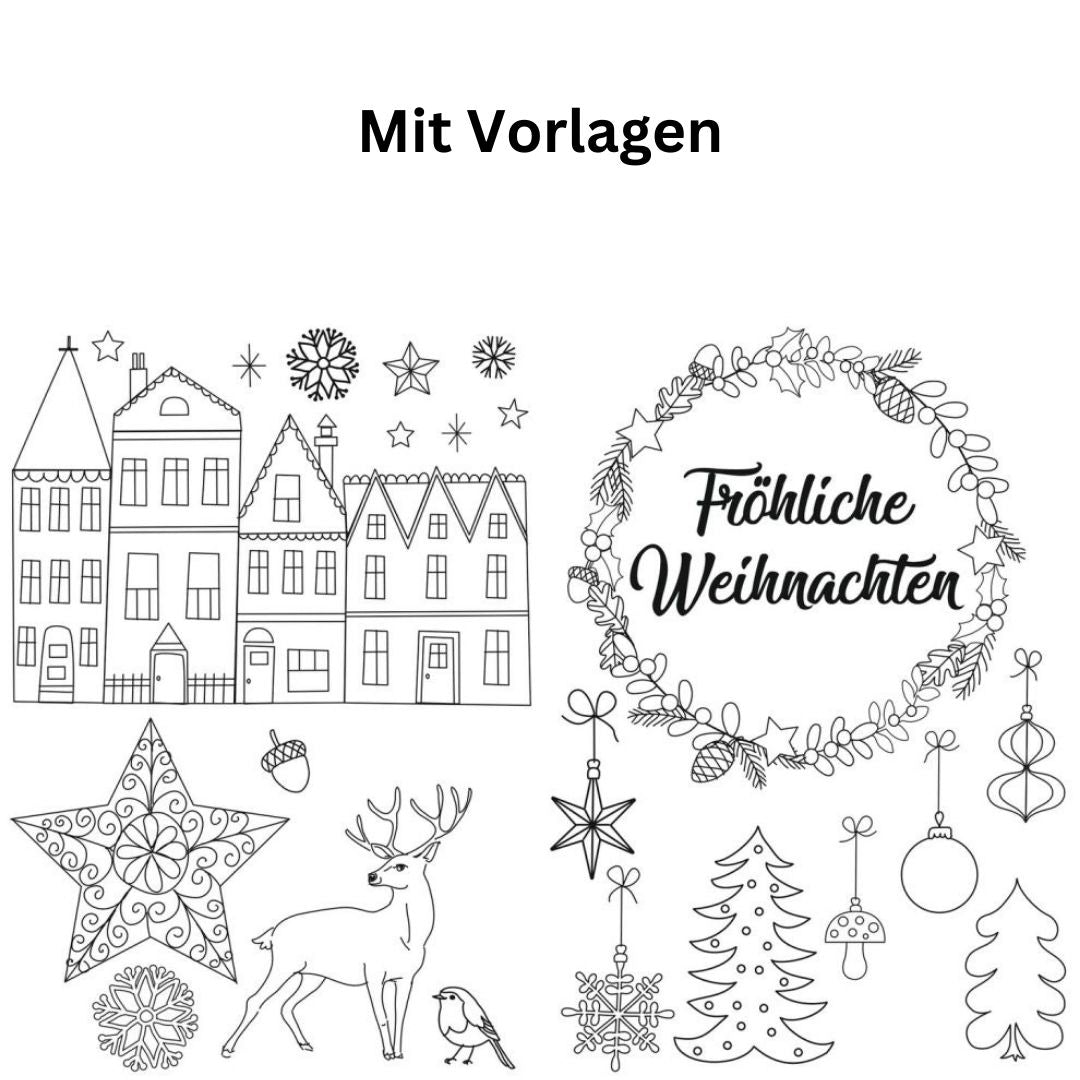 Fenstermaler 6er Set Winterwunder