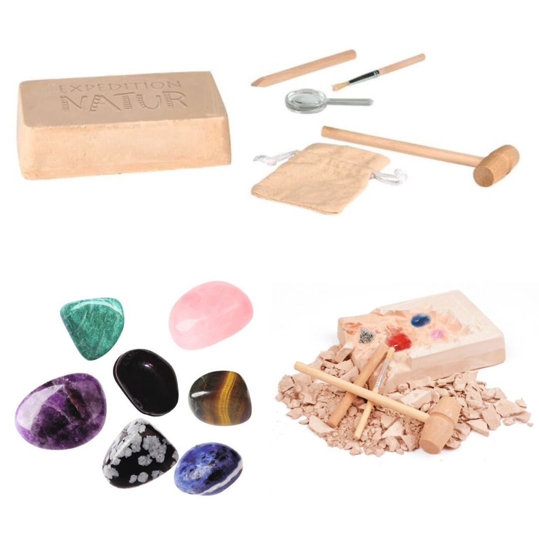Großes Ausgrabungsset Mineralien
