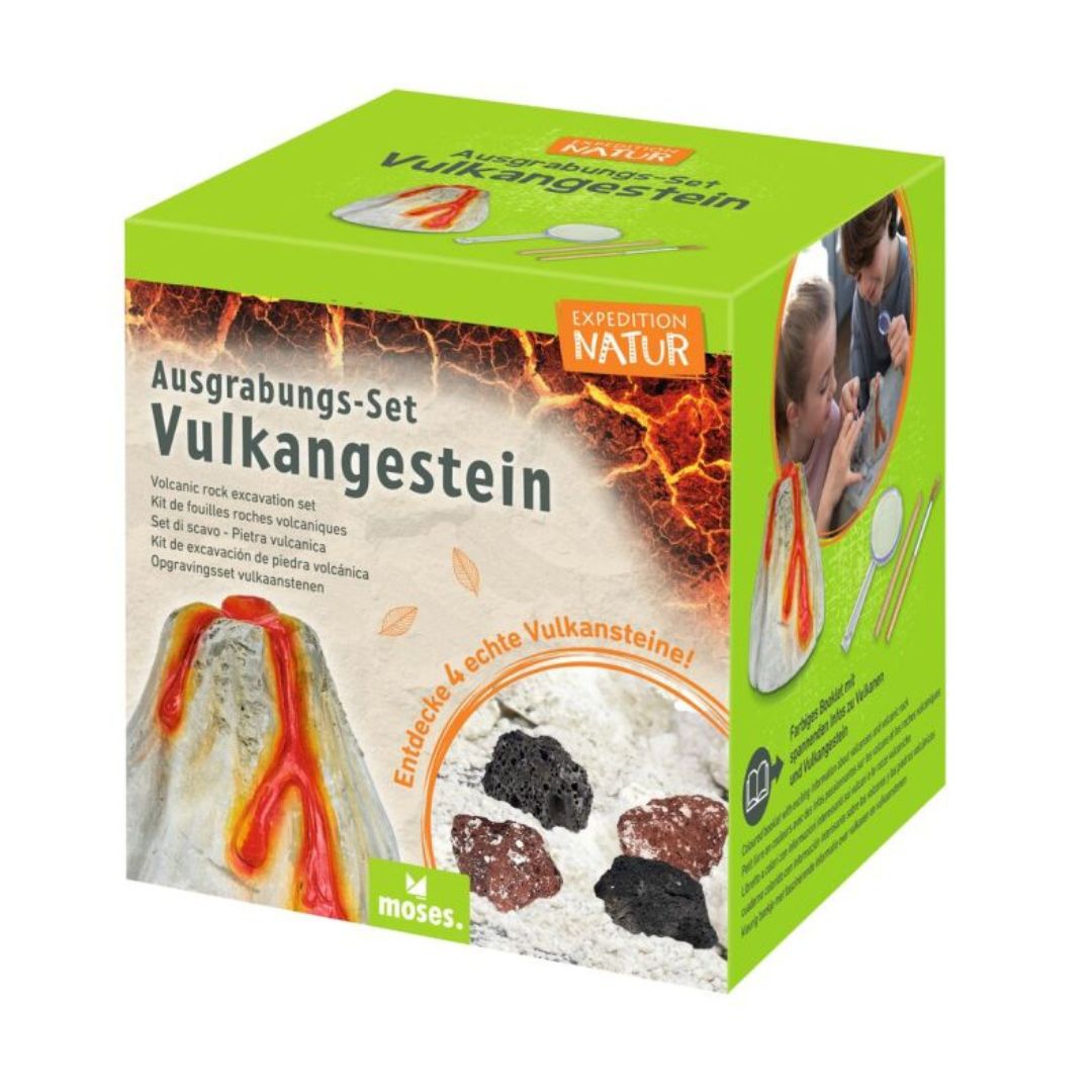 Ausgrabungs-Set Vulkangestein