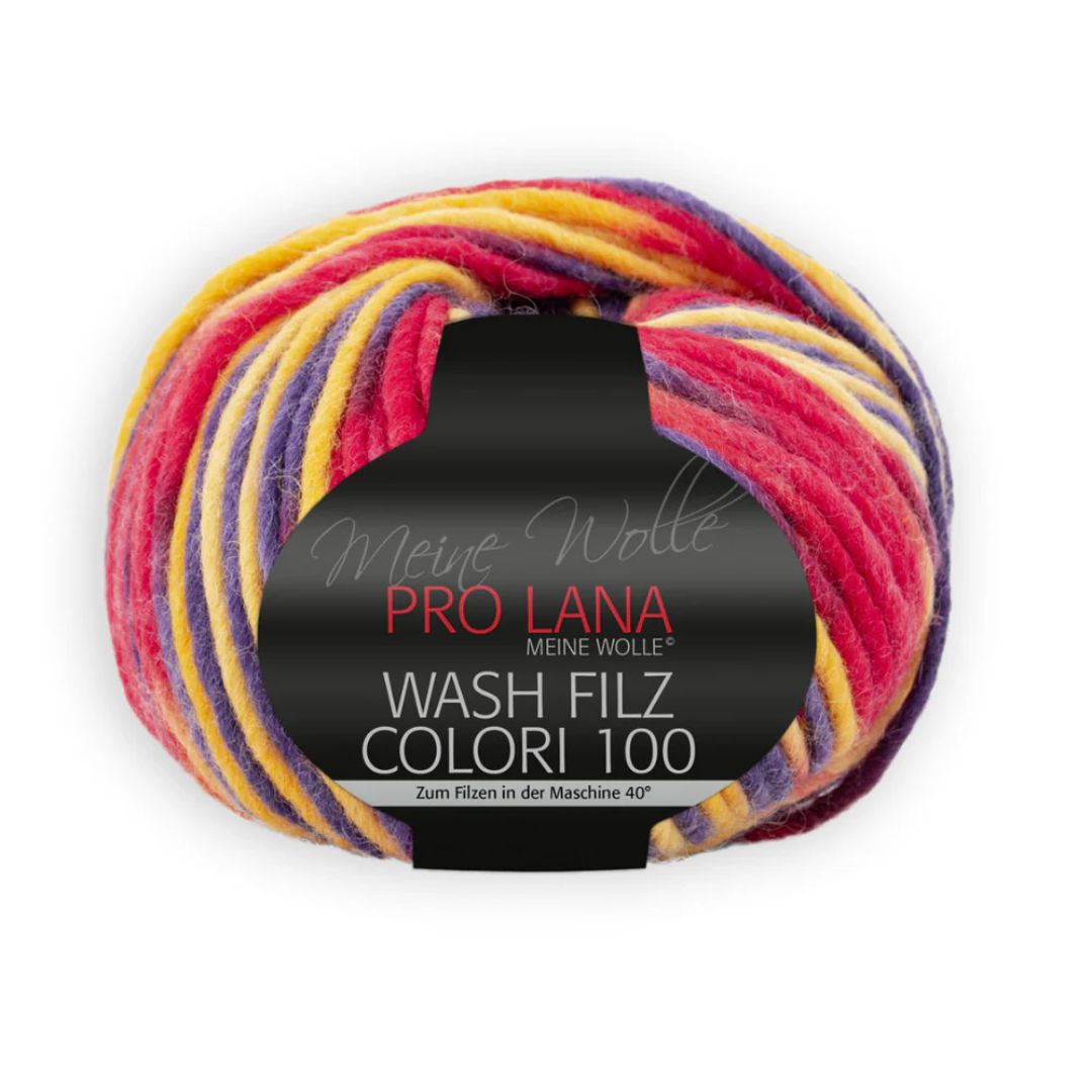 Filzwolle Colori (rot lila orange)