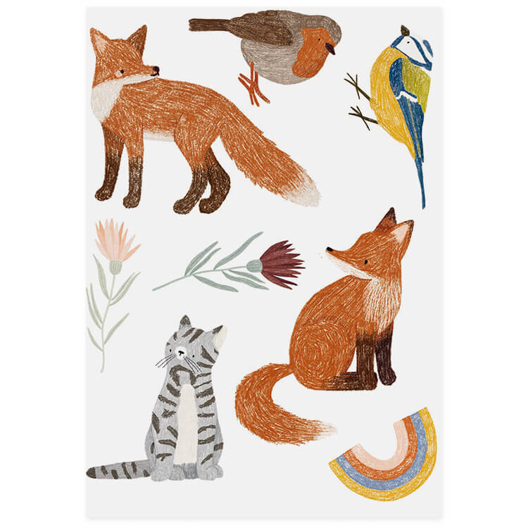 3025002 Bügelbilder Little Piep Fuchs nuukk ION.1.07