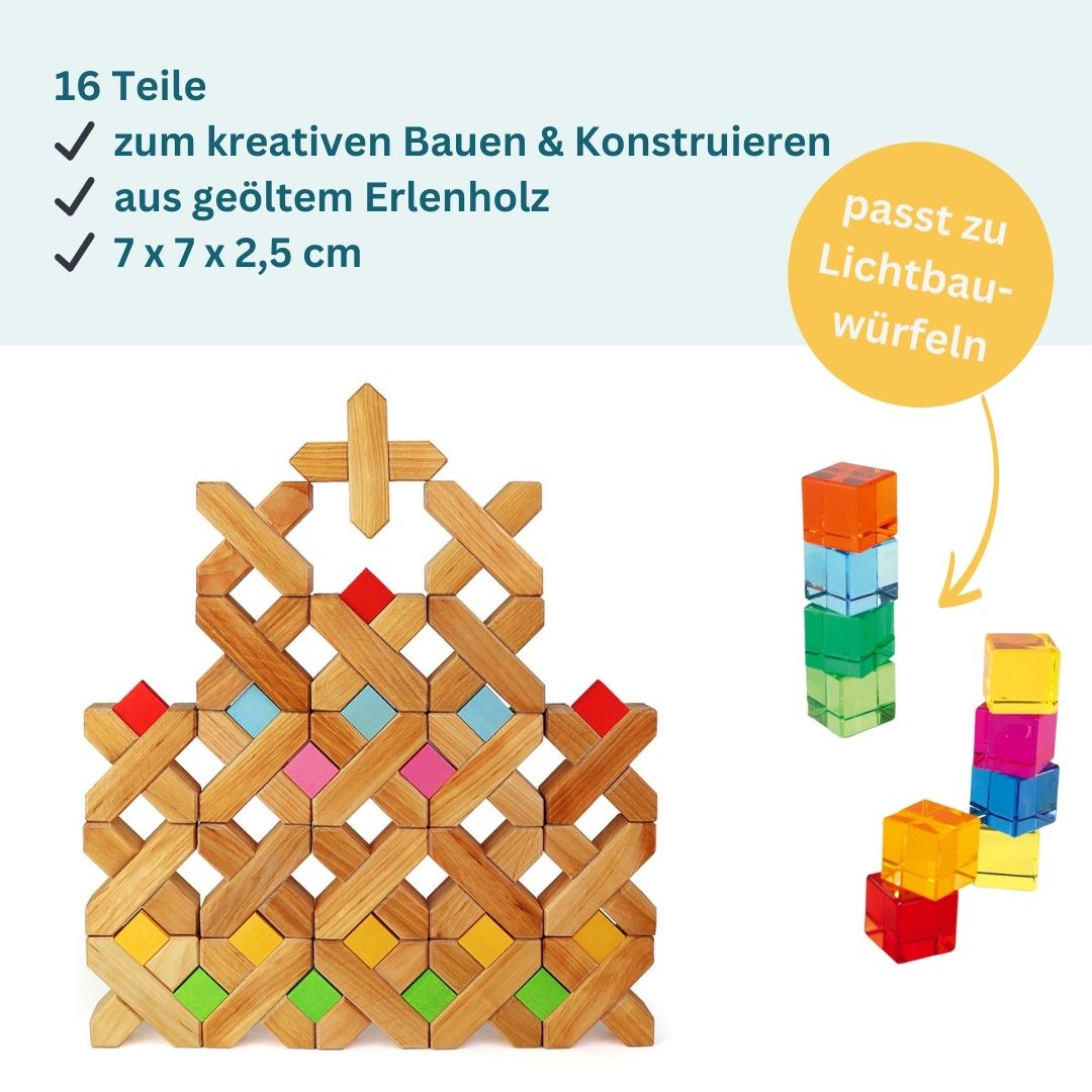 Bauspiel X-Klötze (16 Teile)