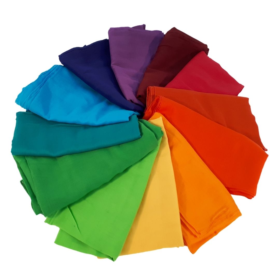 12 große Farbkreistücher