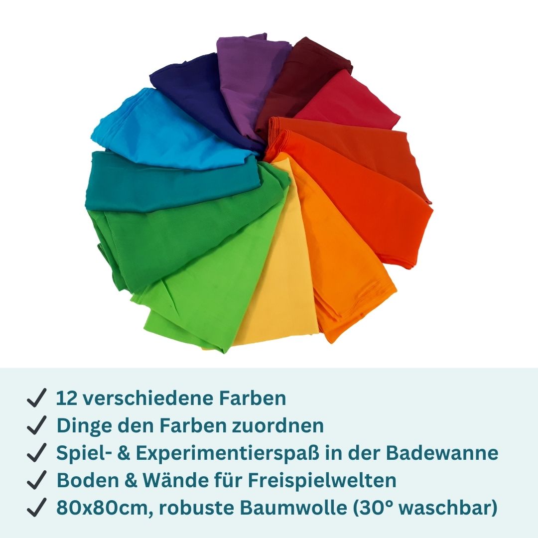 12 große Farbkreistücher