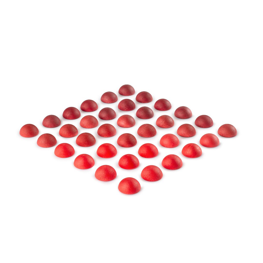 Mandala Half Spheres - Rote Halbkugeln