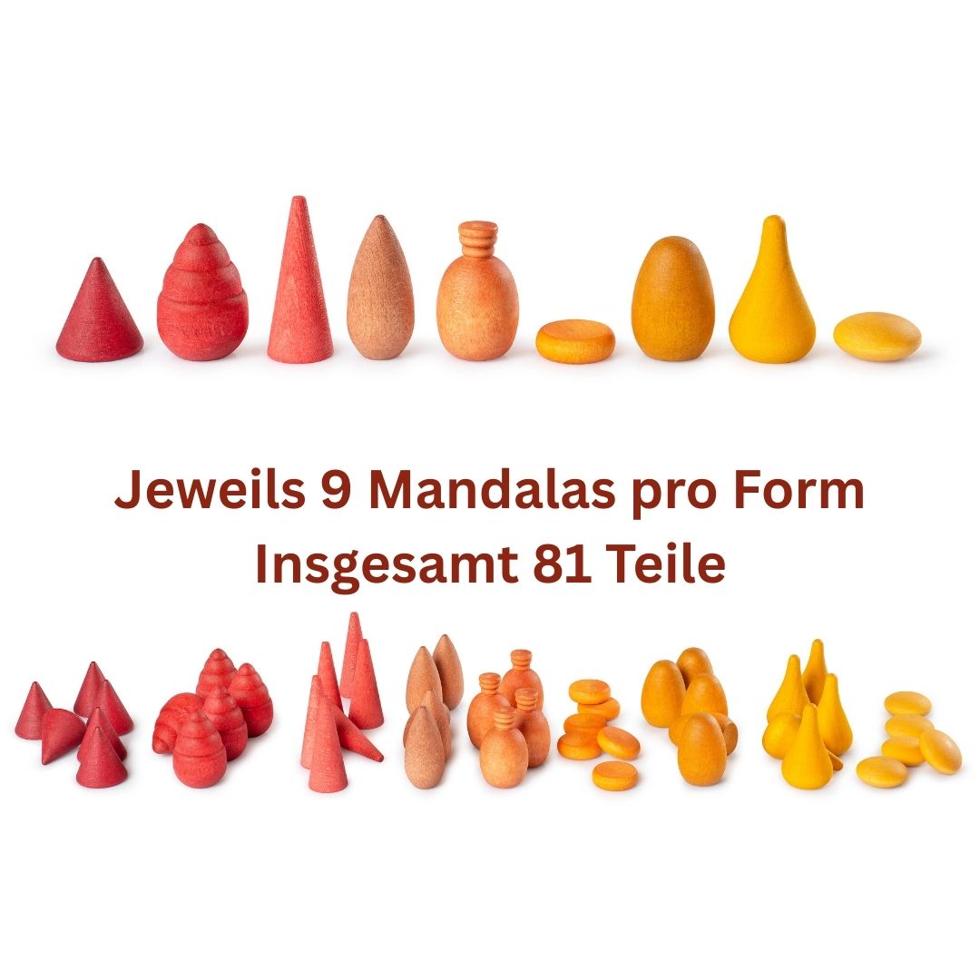 Warm Mandala Mix - 81 Teile