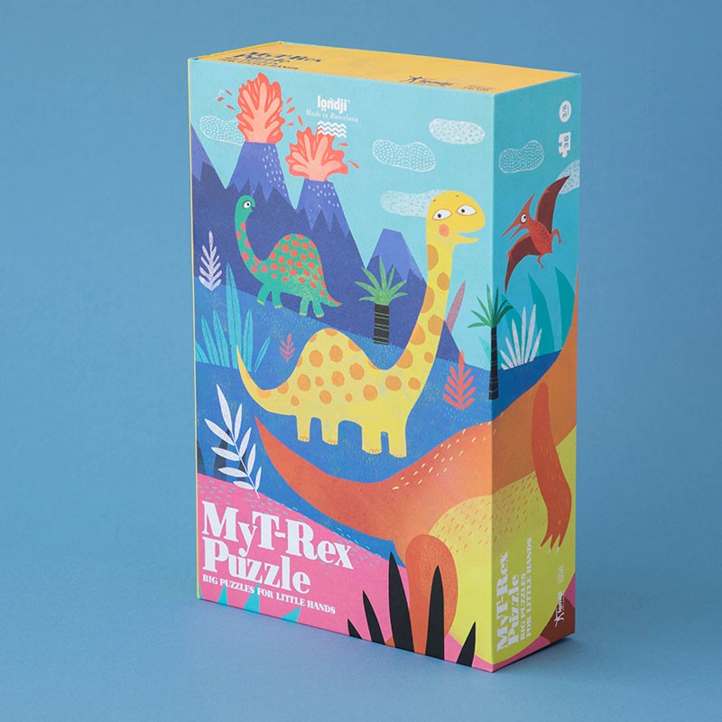 4015003 Londji Puzzle My T-Rex 3-6 Jahre Rückseite