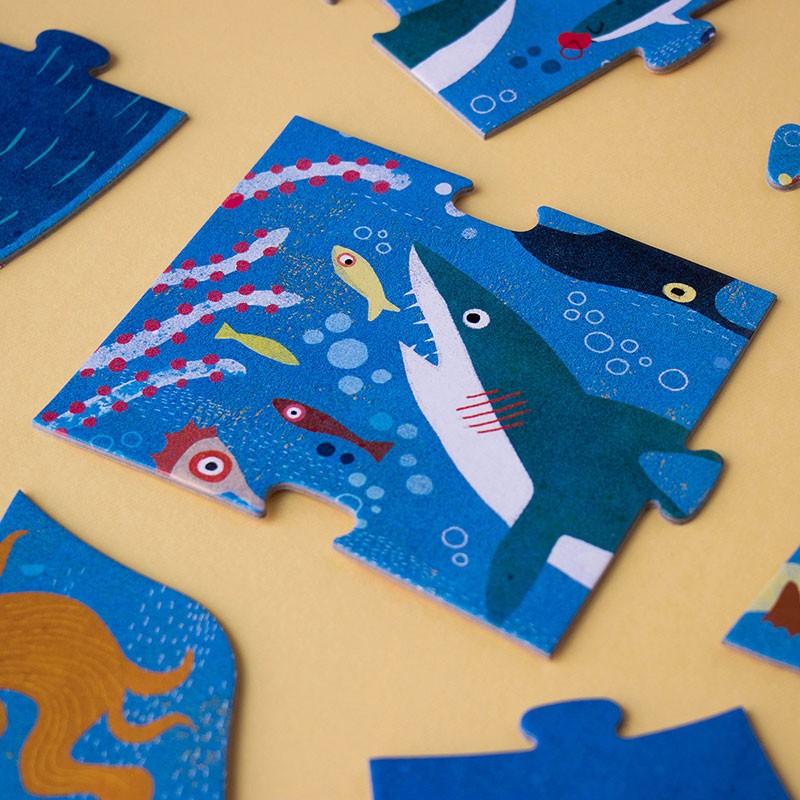 4015005 Londji Puzzle My Big Blue 3-6 Jahre Details 2