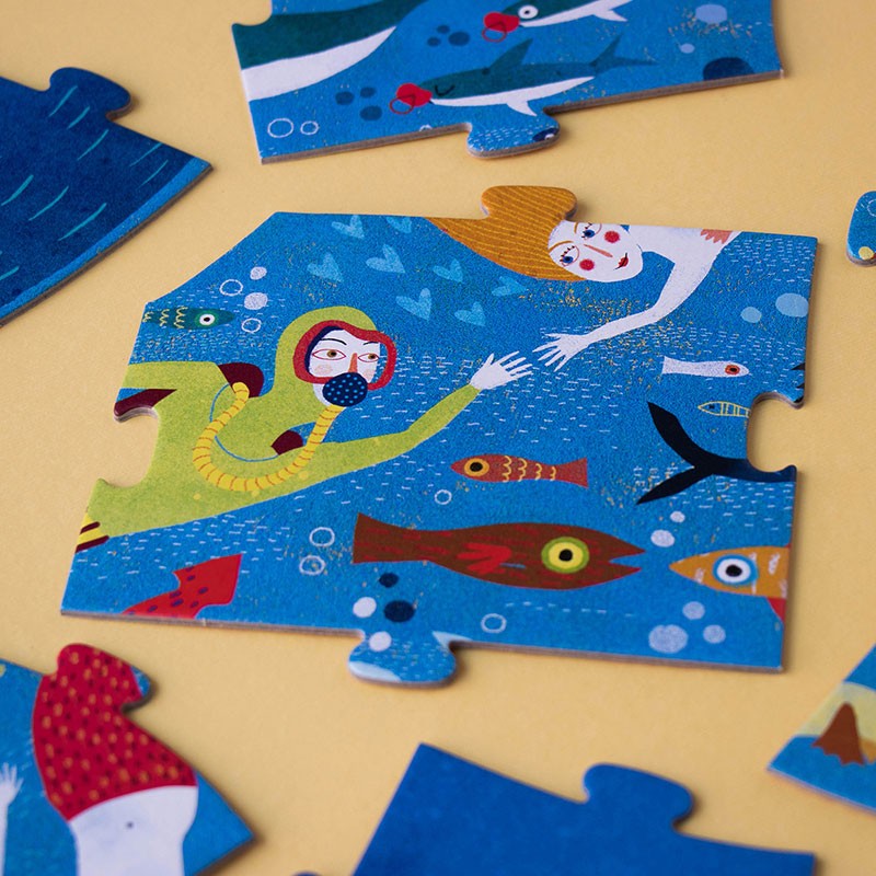 4015005 Londji Puzzle My Big Blue 3-6 Jahre Details 3