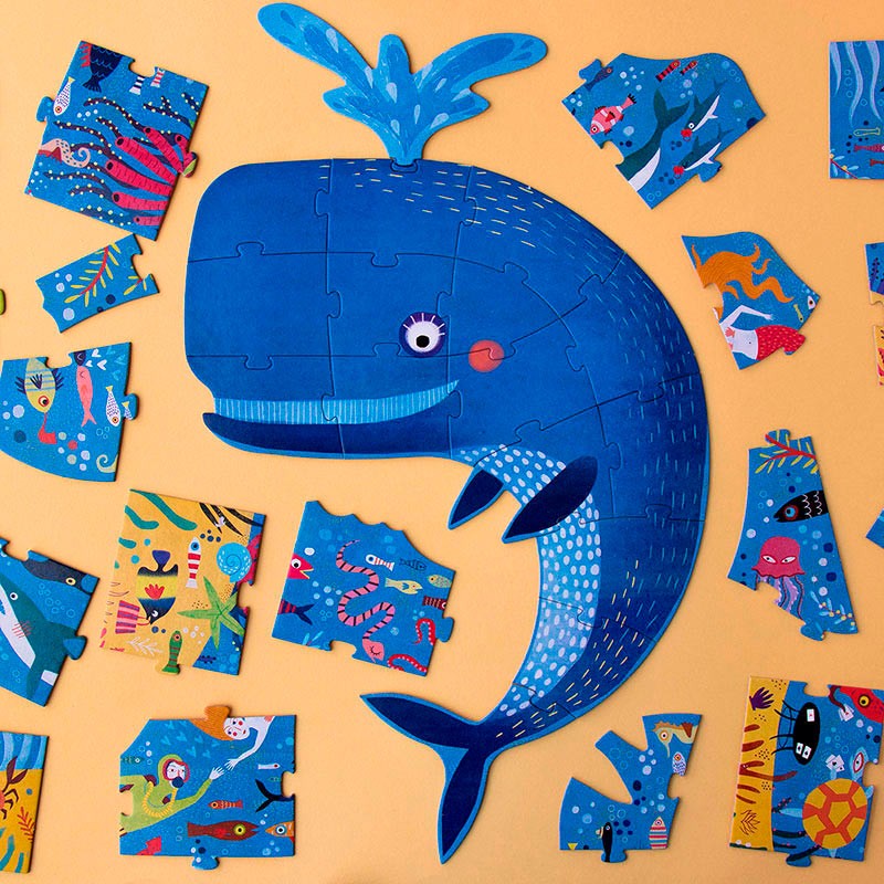 4015005 Londji Puzzle My Big Blue 3-6 Jahre Details
