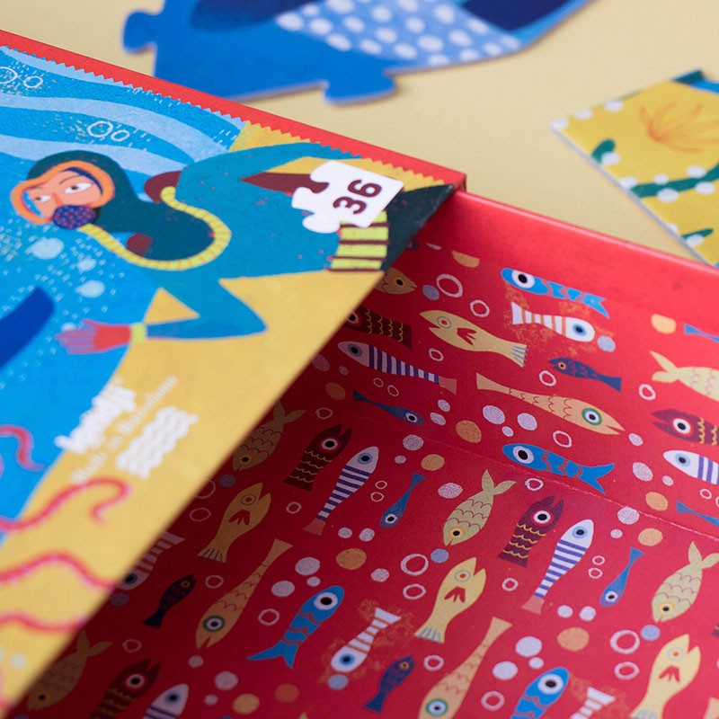 4015005 Londji Puzzle My Big Blue 3-6 Jahre Verpackung