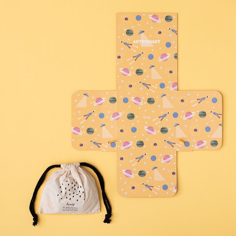 4015007 Londji Pocket Puzzle Astronaut 3-6 Jahre Inh