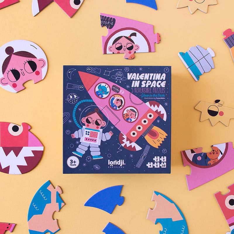 4015008 Londji Puzzle Valentina in Space 3+ Cover Kreativ