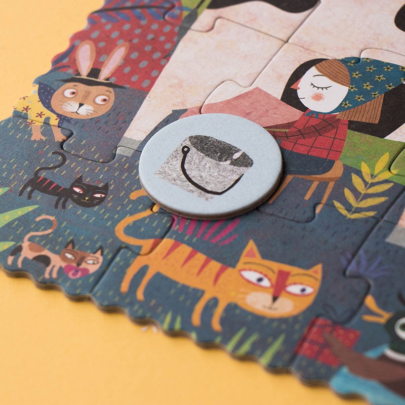 4015010 Londji Pocket Puzzle My Little Farm Bauernhof 3-5 Jahre D4