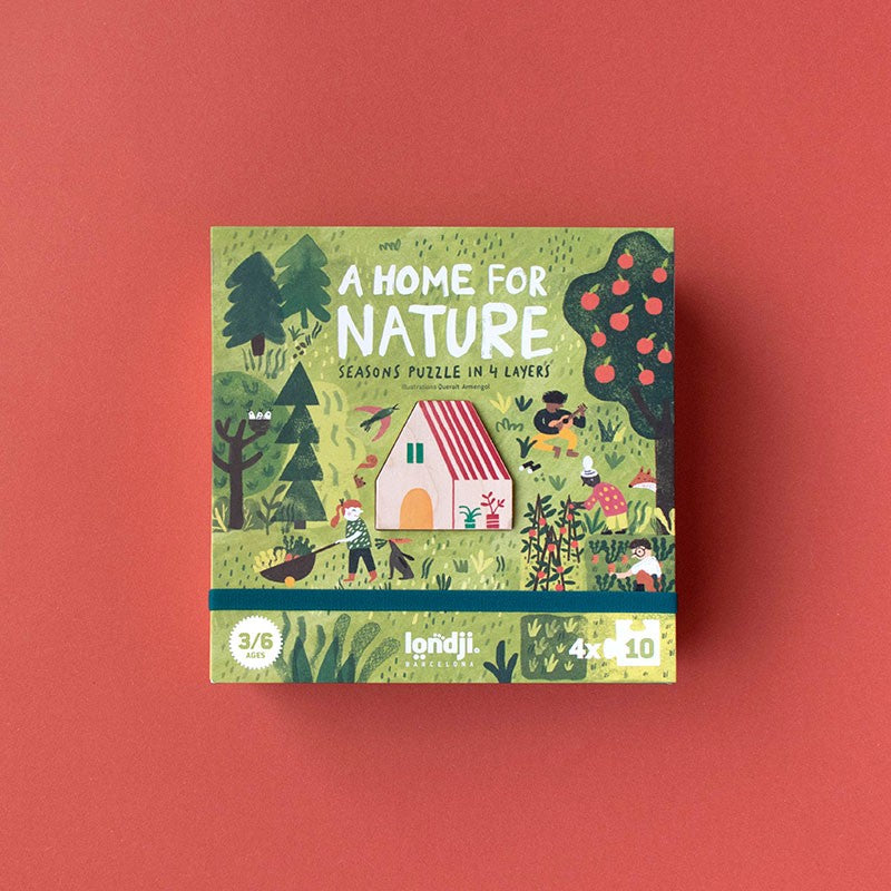 A home for Nature - Puzzle (4x10 Teile, 3+)