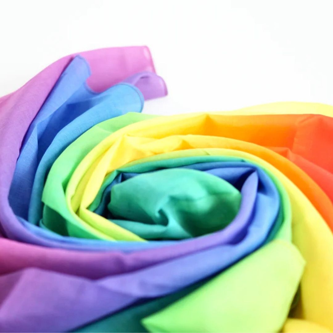 Riesenspieltuch Regenbogen 145x145