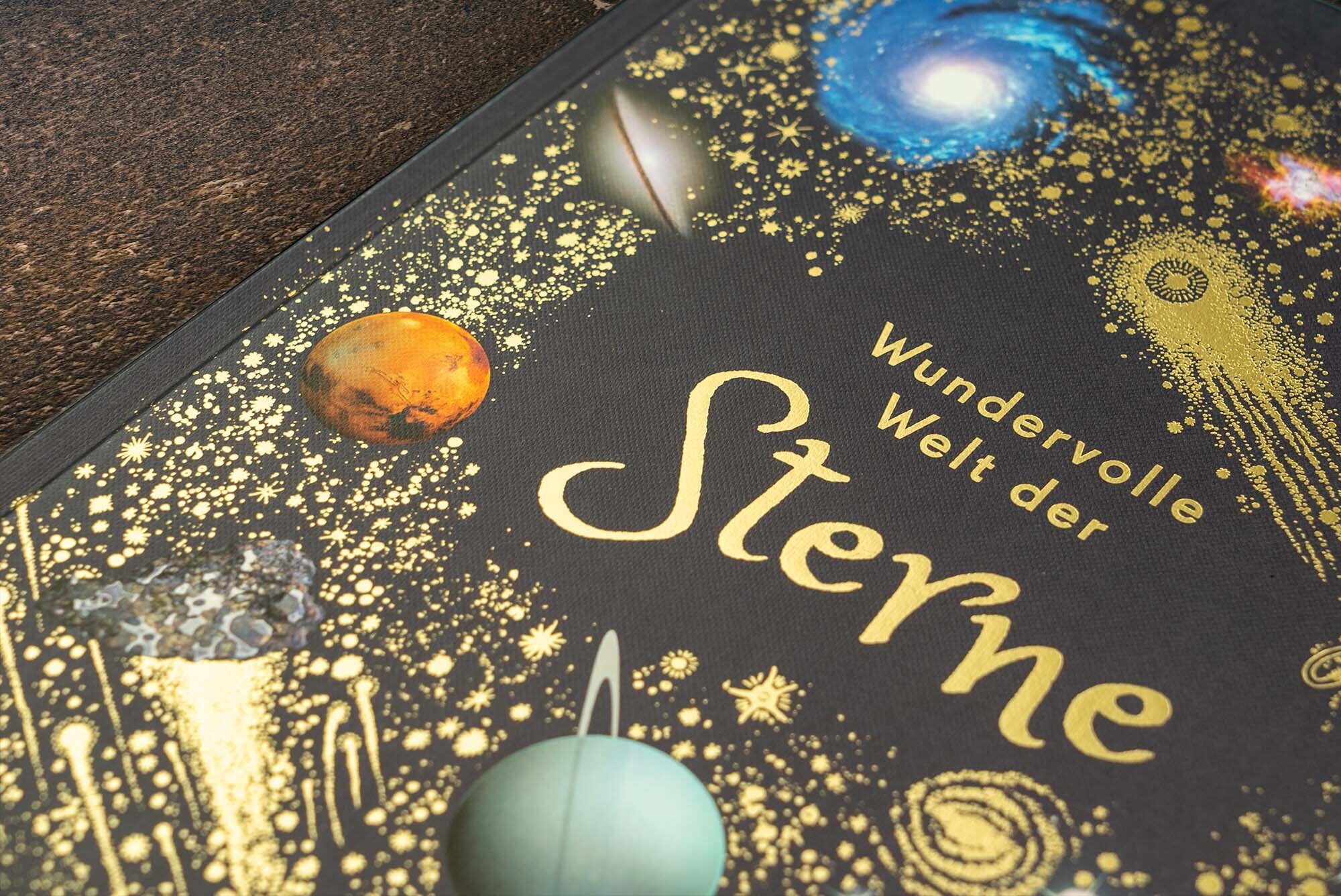 7001003 DK Wundervolle Welt der Sterne - Sachbuch für die ganze Familie - 9783831042067 - Goldprägung