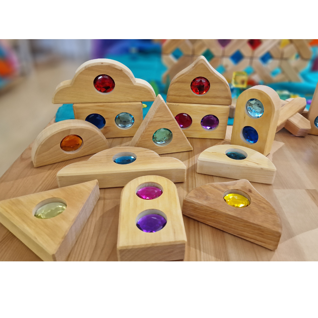 Bauspiel Funkeldächer (12 Teile)