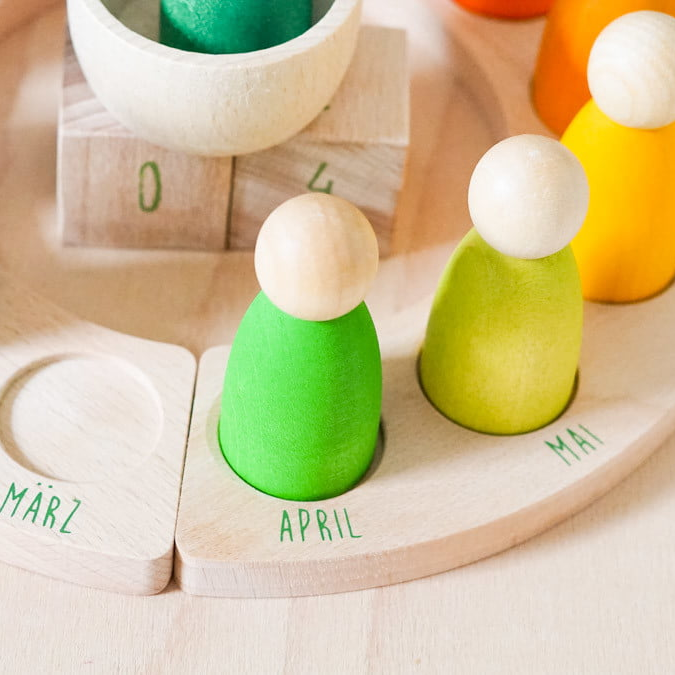 ewiger Kalender (mit 12 Figuren)