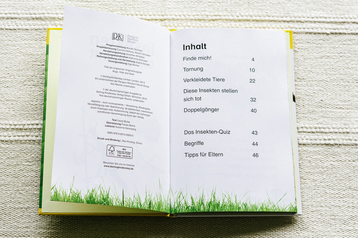 Sachbücher für Kinder, Erstleser, Lesestufe 1, Insekten top getarnt