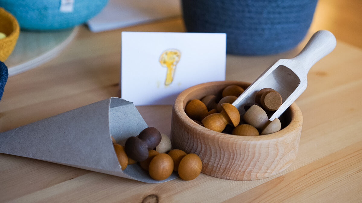 Holzfiguren holzspielzeug für Kidner - Holzspielzeug - Freispiel montessori waldorf