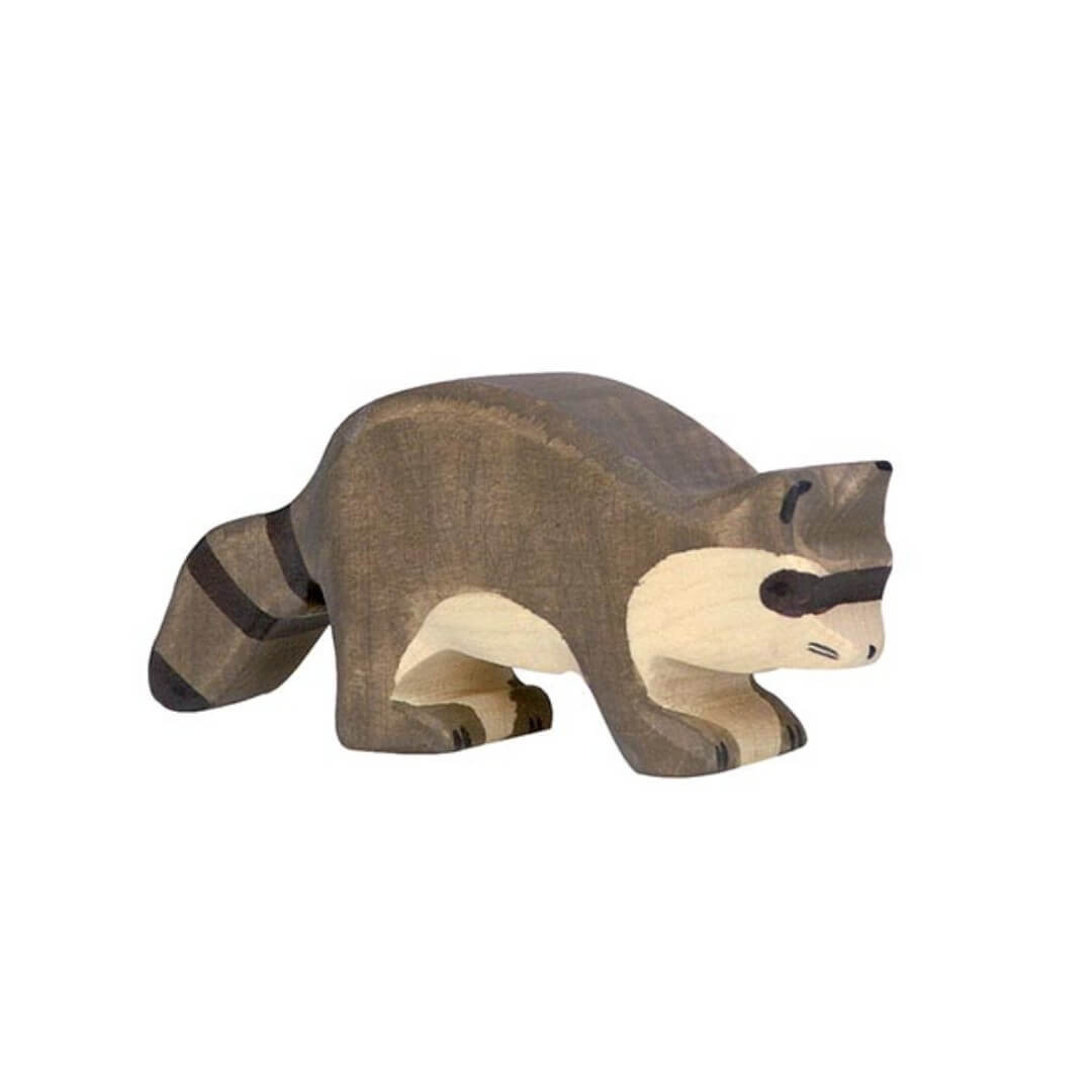 Waschbär Holztiger quadratisch
