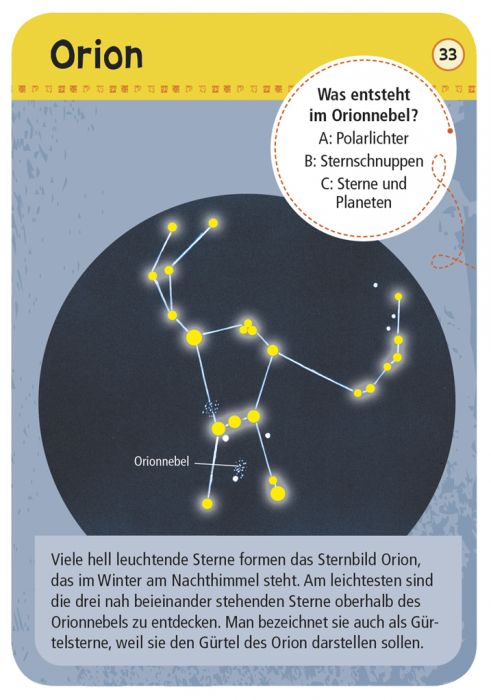 50 Sternbilder und Planeten