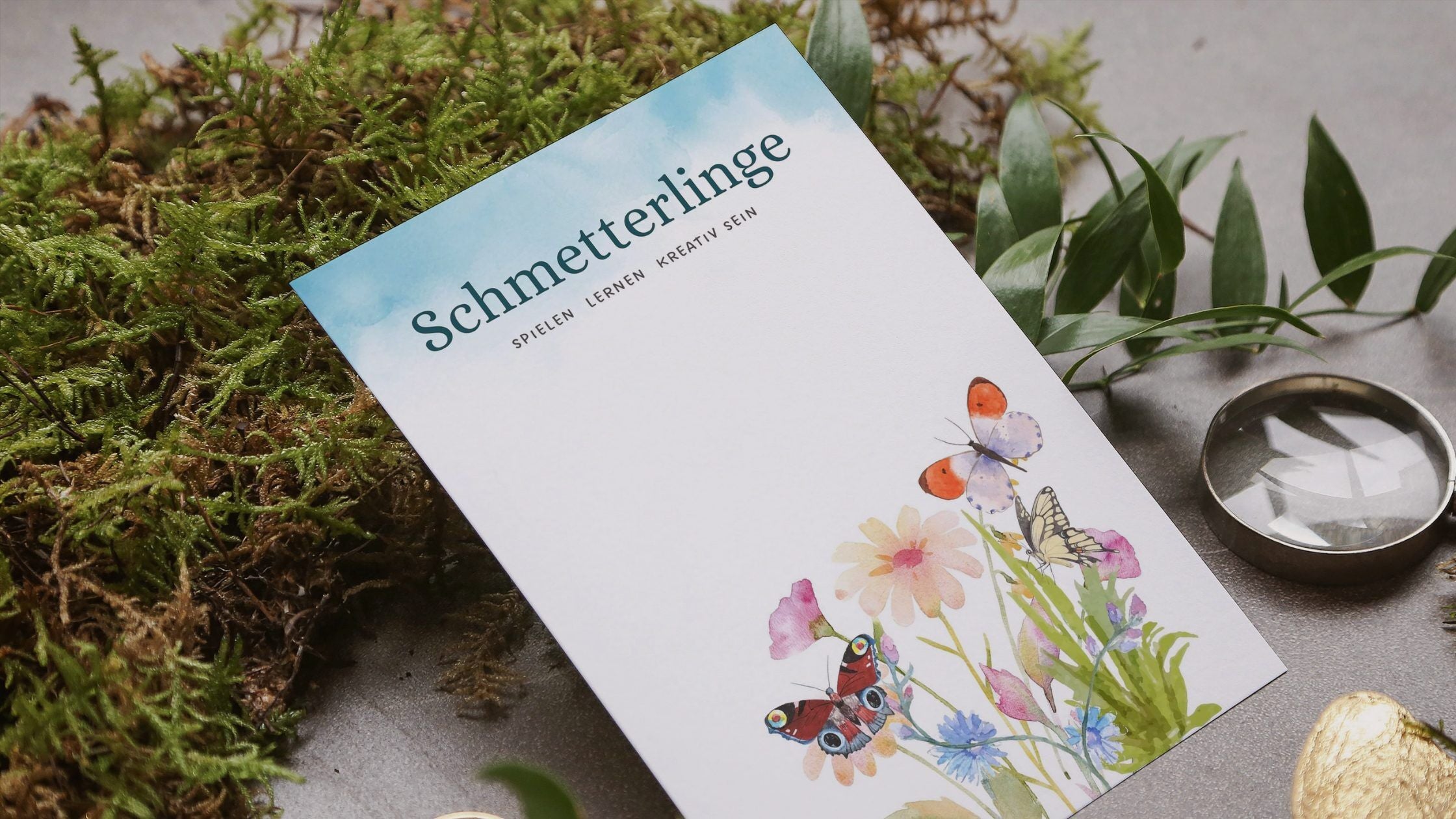 Newsletter Bilder querformat Schmetterlinge Materialpaket für Kinder