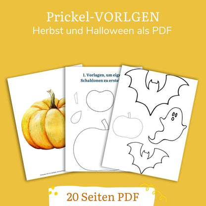 Vorlage PDF Herbst und Halloween