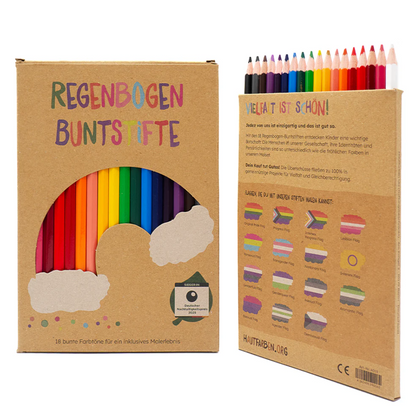 18 Regenbogen Buntstifte