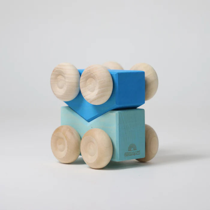Stapelautos Blau (2 Stück)