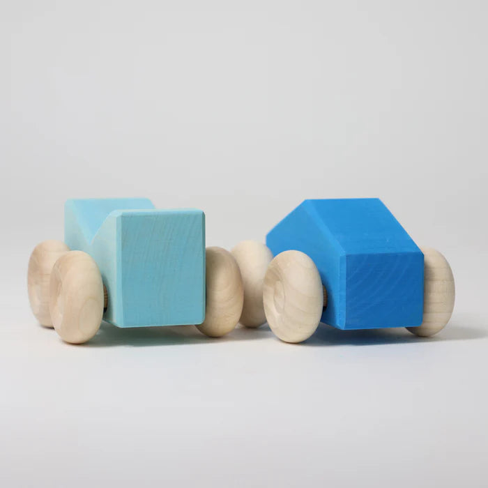 Stapelautos Blau (2 Stück)