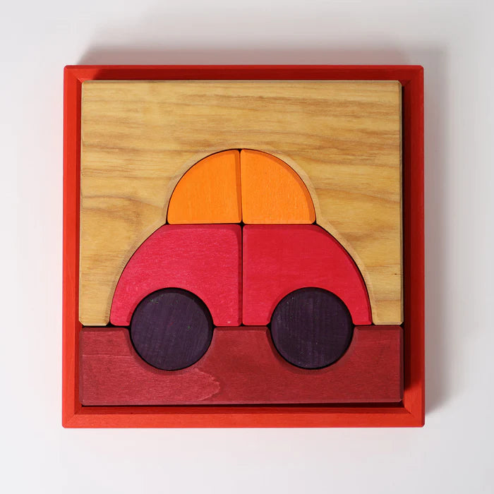 Bauspiel Auto Rot
