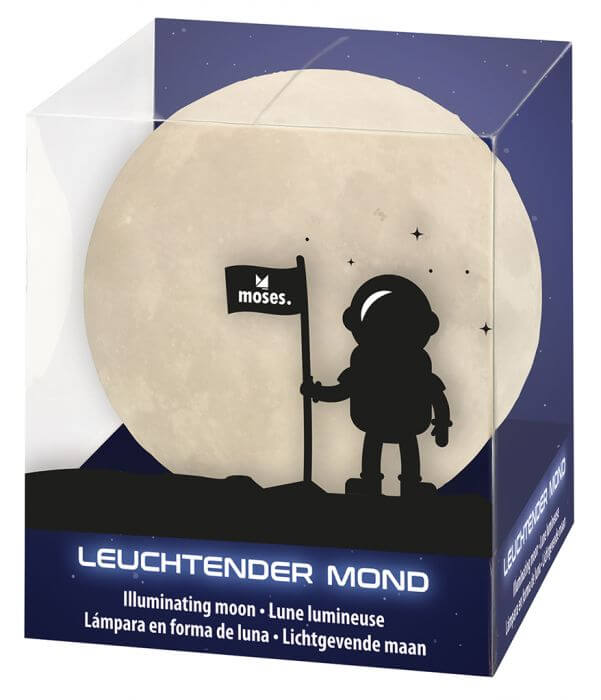 3022030 Leuchtender Mond Nachtlicht für Kinder Moses 030563