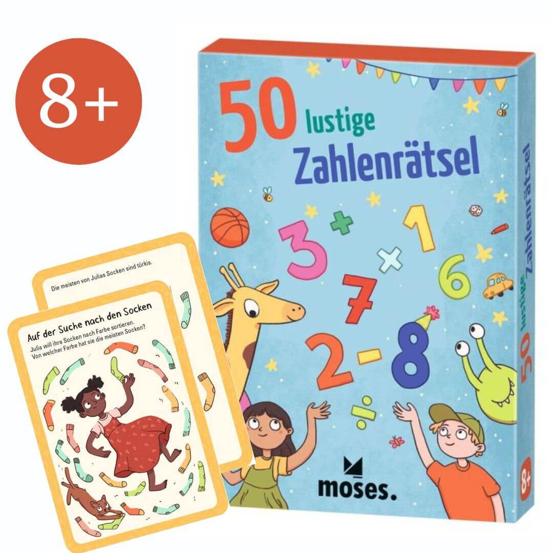 3022032 50 lustige Zahlenrätsel 030260 moses Cover