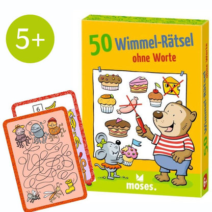 3022033 50 Wimmel-Rätsel ohne Worte 030258 moses Reisespiel ab 5 Jahren