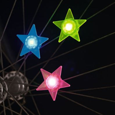 Leuchtende LED Speichensterne Happy Day