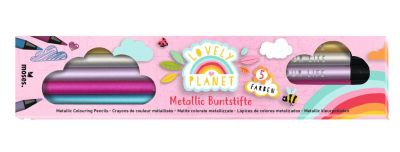 Lovely Planet 5 Buntstifte Neon oder Metallic