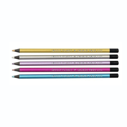 Lovely Planet 5 Buntstifte Neon oder Metallic