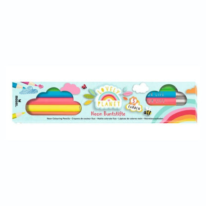 Lovely Planet 5 Buntstifte Neon oder Metallic