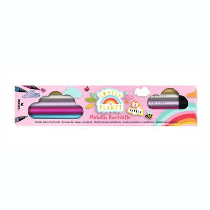 Lovely Planet 5 Buntstifte Neon oder Metallic
