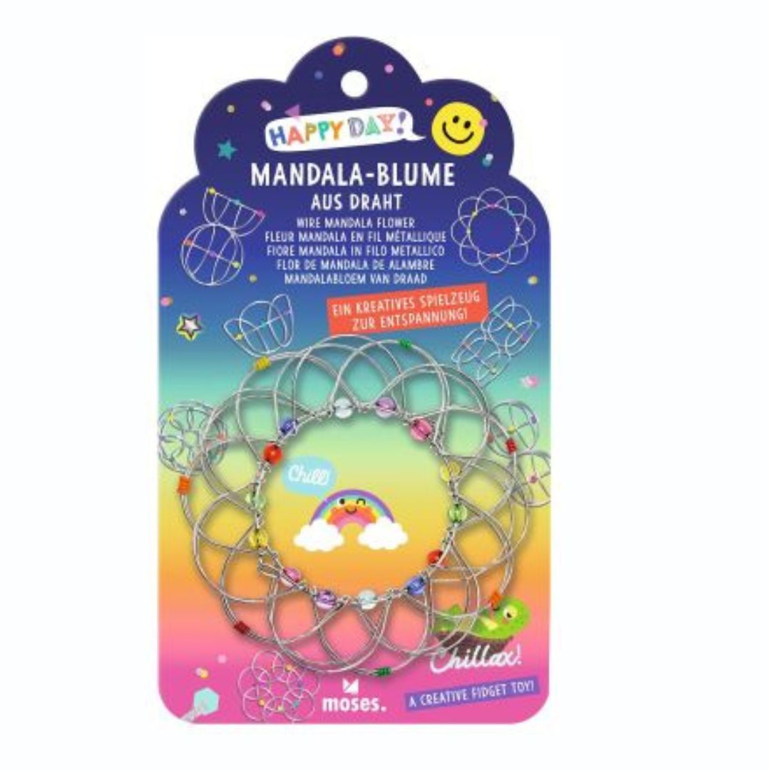 Happy Day Mandala-Blume aus Draht