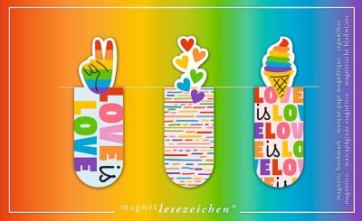 Magnetlesezeichen Monster, Superhelden, Lovely Horses oder Rainbow Love