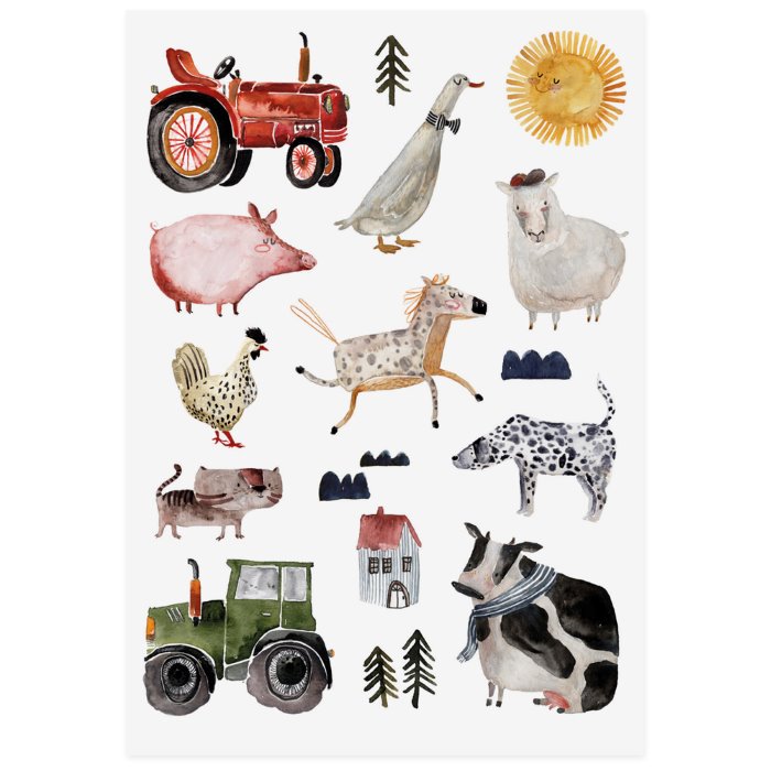 3025005 Kinder Tattoos Bauernhof nuukk TAT.1.21 farm_sheet_web